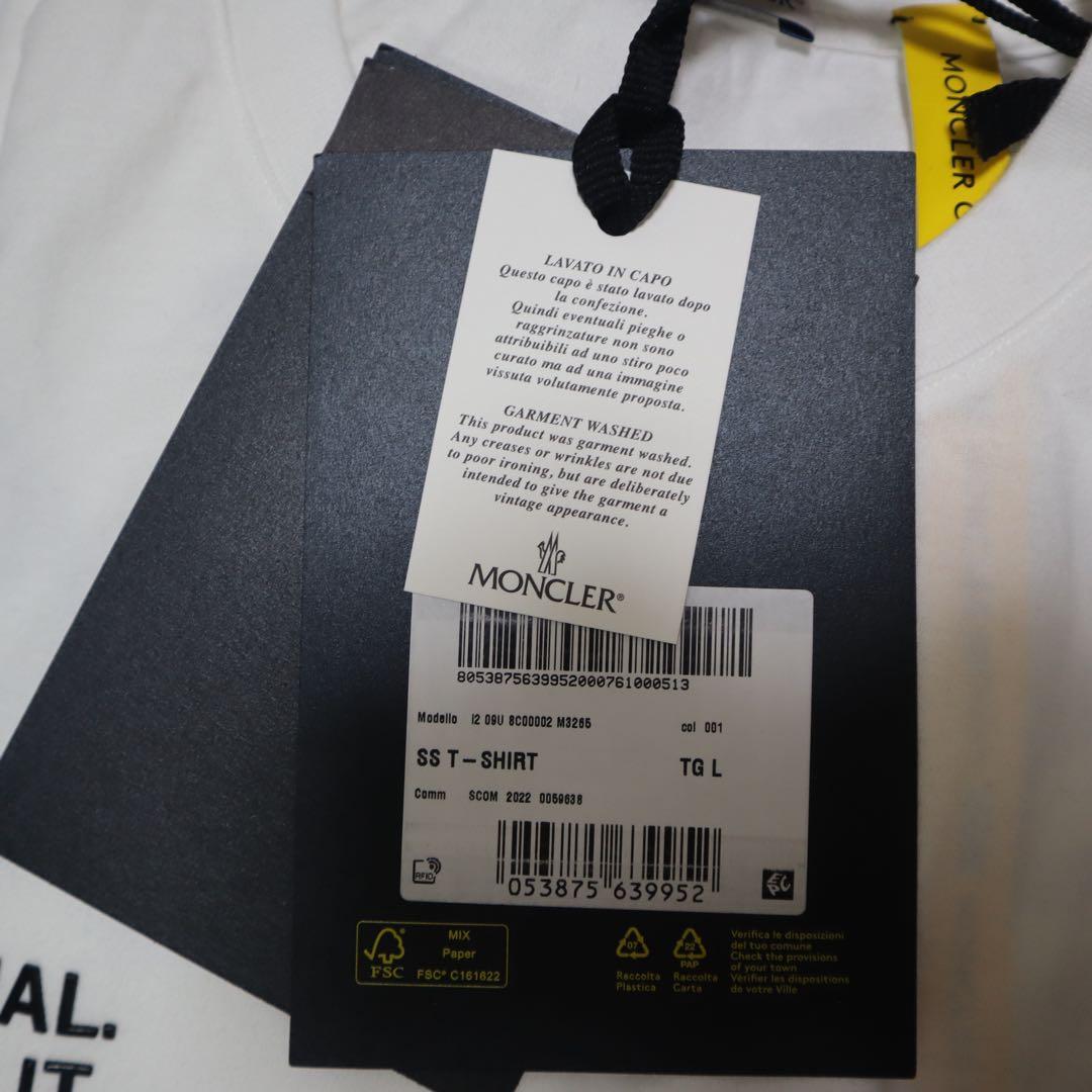 【新品】MONCLER × FRAGMENT コラボ Tシャツ Lサイズ