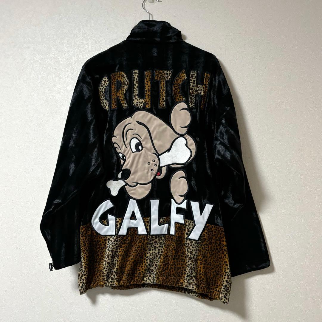 galfy ガルフィー ベロア　セットアップ　光沢　ヒョウ柄　中型犬　L