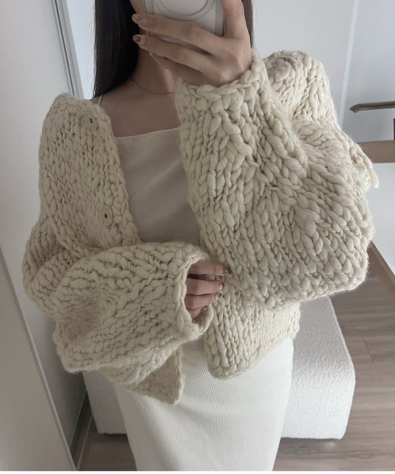 mieajunar toy knit cardigan 韓国