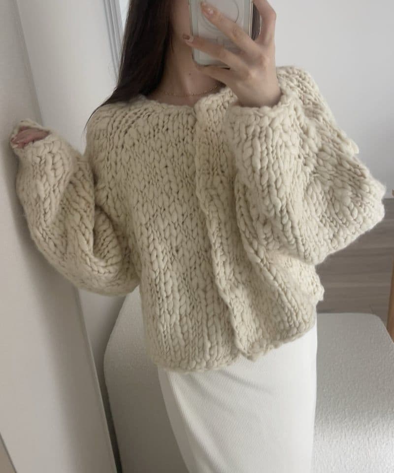 mieajunar toy knit cardigan 韓国