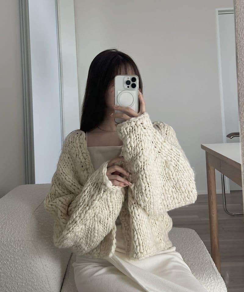 mieajunar toy knit cardigan 韓国