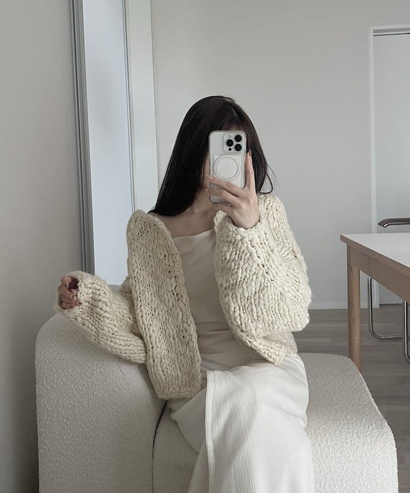 mieajunar toy knit cardigan 韓国