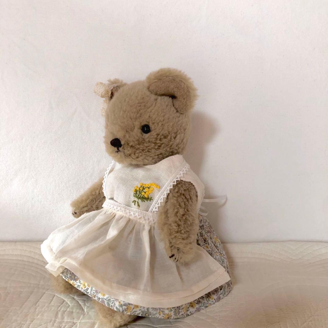 ハンドメイド　優しいくまさん　アルパカ&ウールのぬいぐるみ