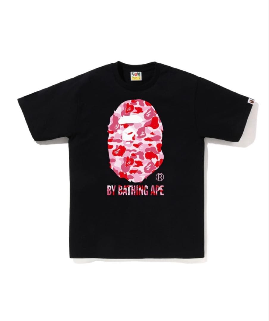 APE BAPE ピンク tシャツ 黒 正規品
