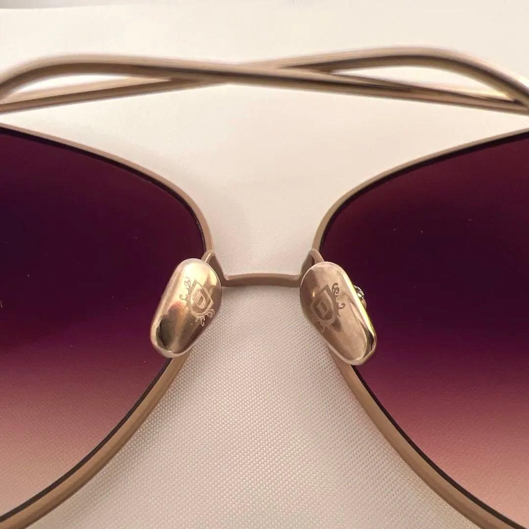モデルマギー着用☆DITA BLUEBIRDブラウングラデーション サングラス