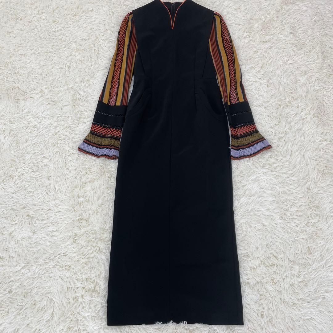 【未使用級】マメクロゴウチ Lace Dress ワンピース ブラック 2
