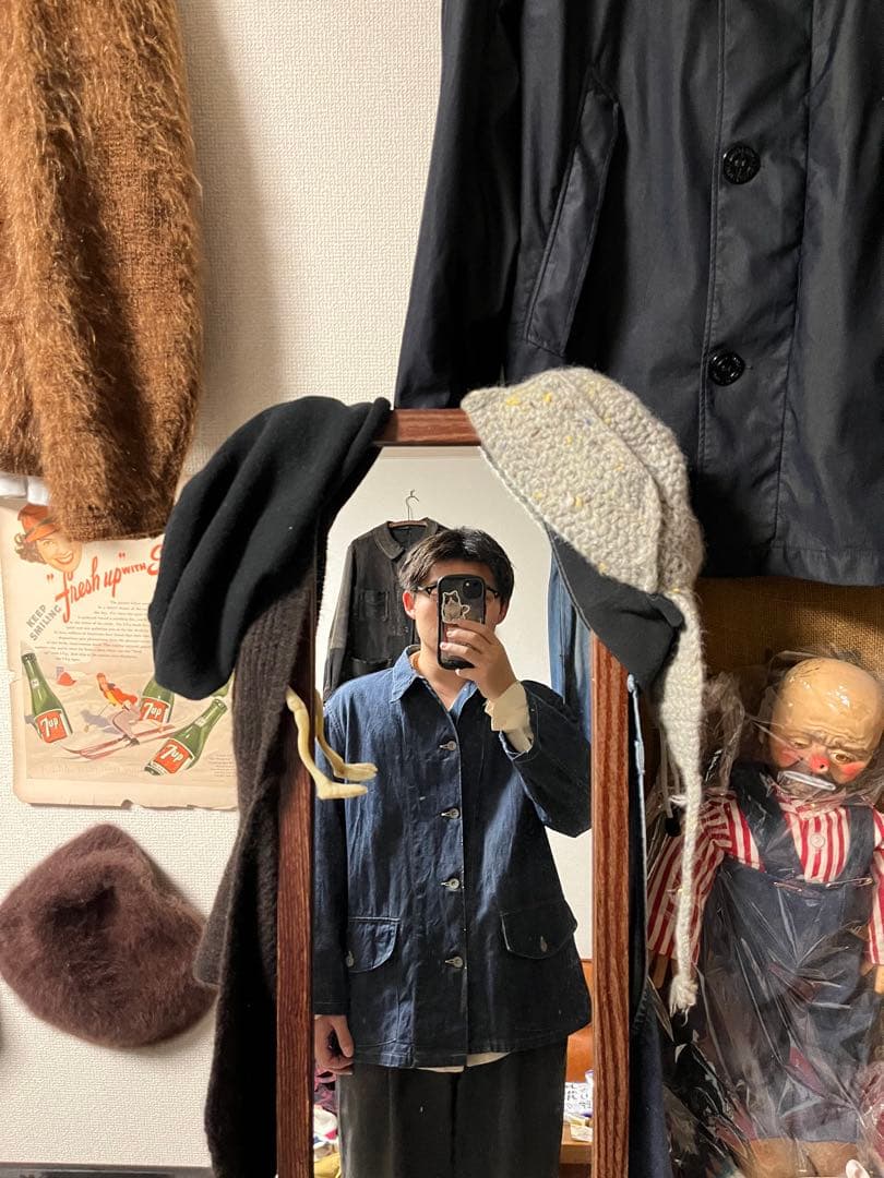 M40s us army denim cvoerallデニムカバーオール