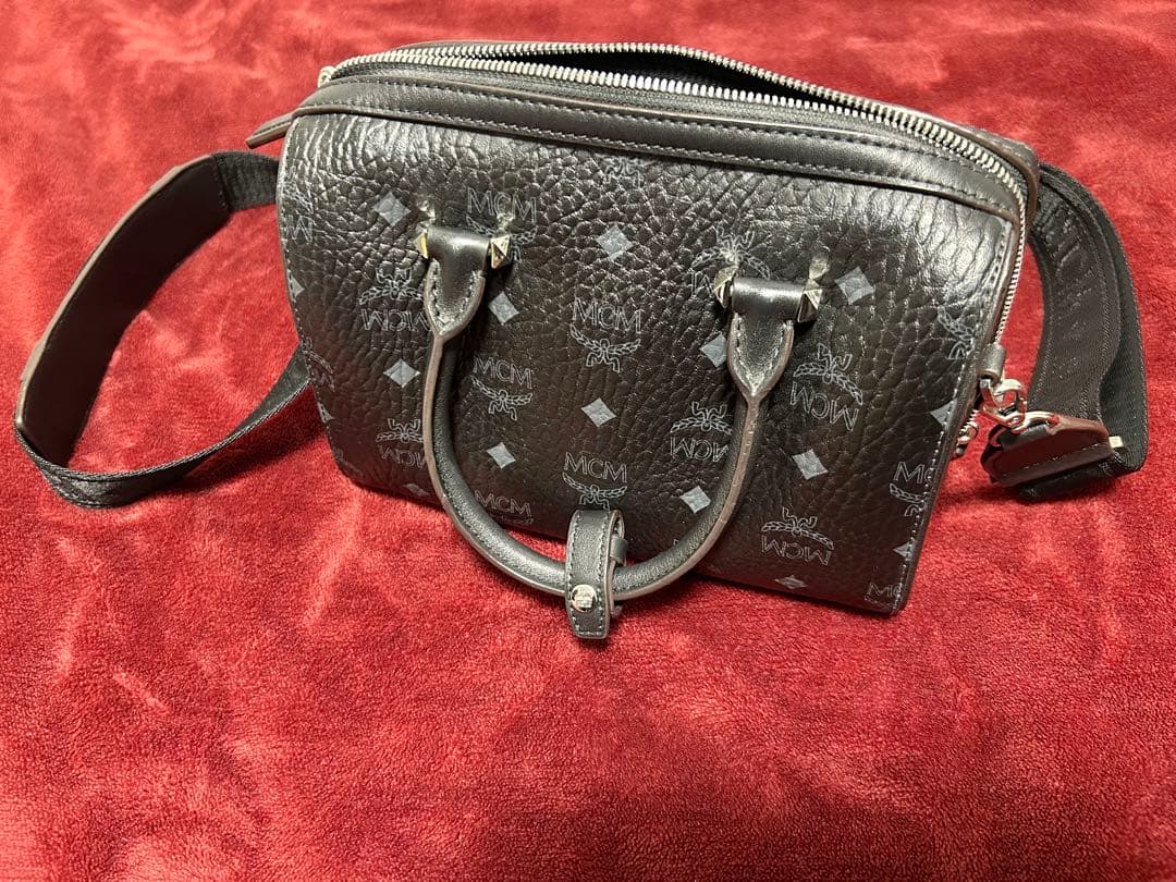 mcm ボストンバッグ ショルダーバッグ ミニボストン ハンドバッグ 2way