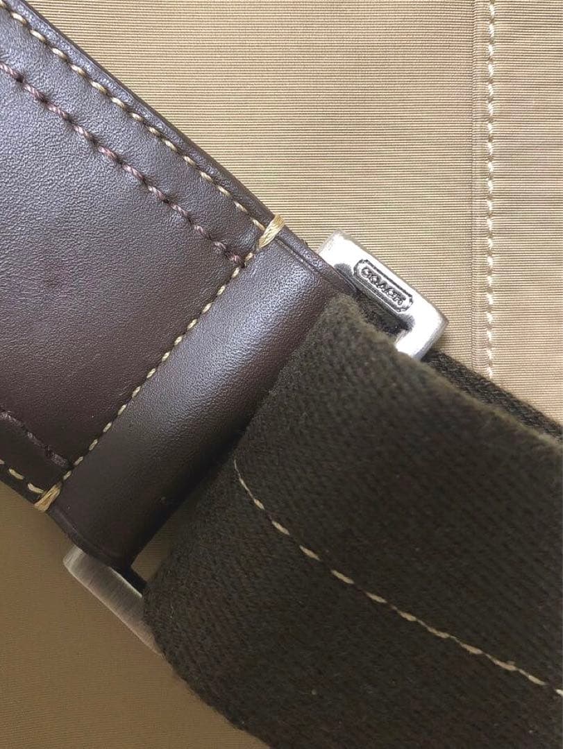 COACH コーチ　メッセンジャーバッグ　ショルダーバッグ　メンズ　ベージュ