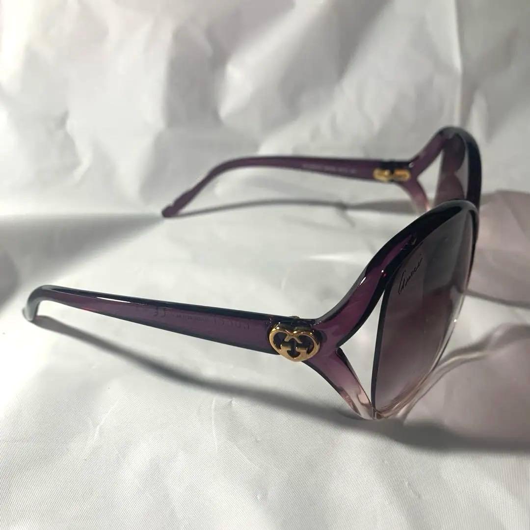 GUCCI パープルサングラス ケースと眼鏡拭き付き