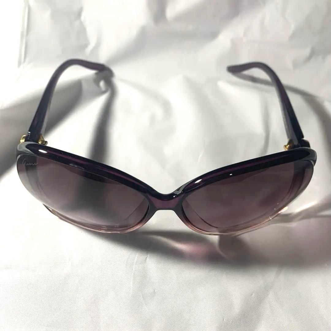 GUCCI パープルサングラス ケースと眼鏡拭き付き