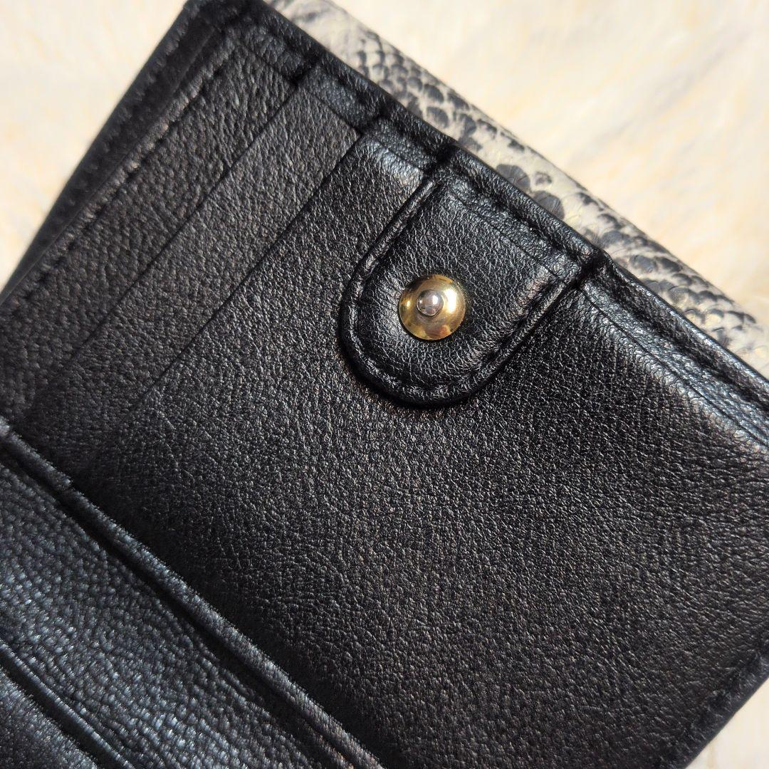 MKT★FUMIKODA 三つ折り財布 パイソン型押し 定価38500円