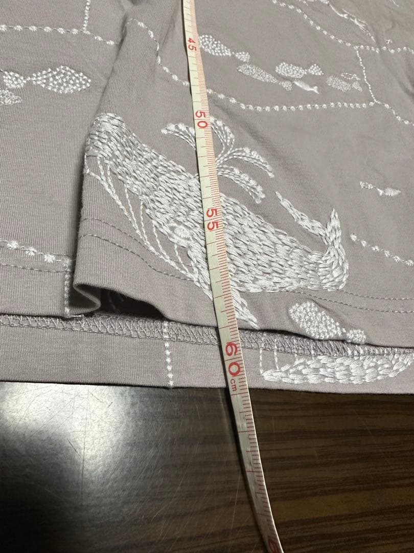 新品　マーブルシュッド　marble sud クジラ　刺繍　トップス　カットソー