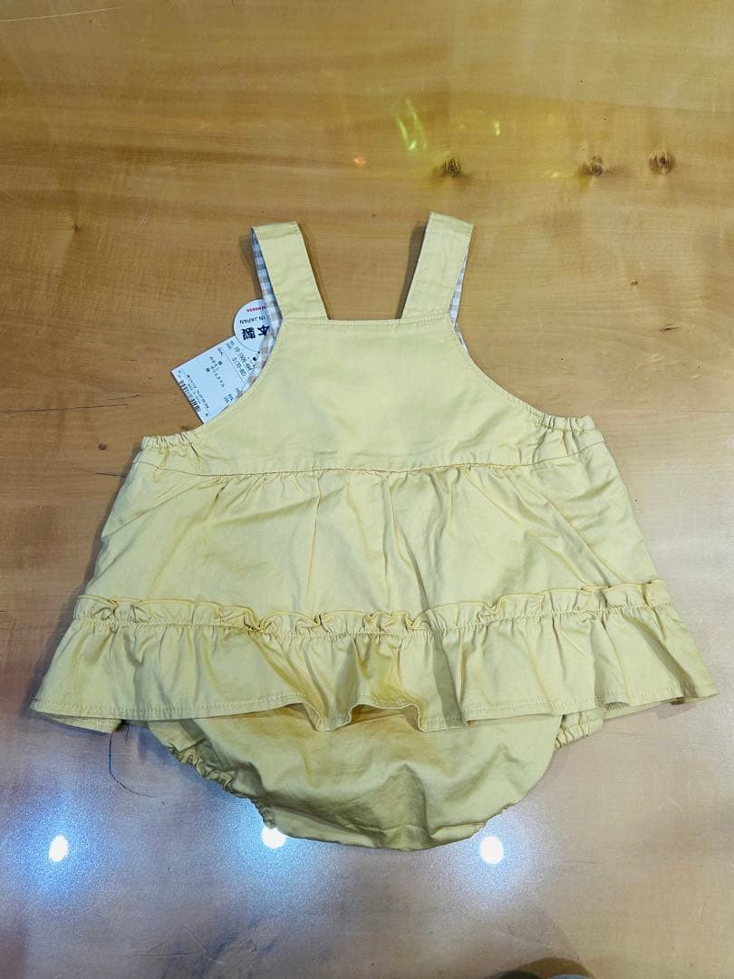 ミキハウス mikinouse スカート付ロンパースS 70cm-80cm女の子