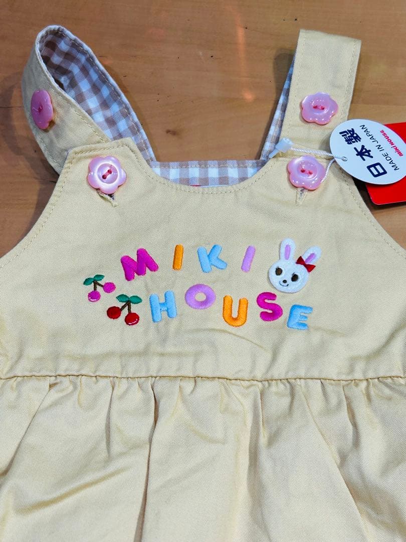 ミキハウス mikinouse スカート付ロンパースS 70cm-80cm女の子