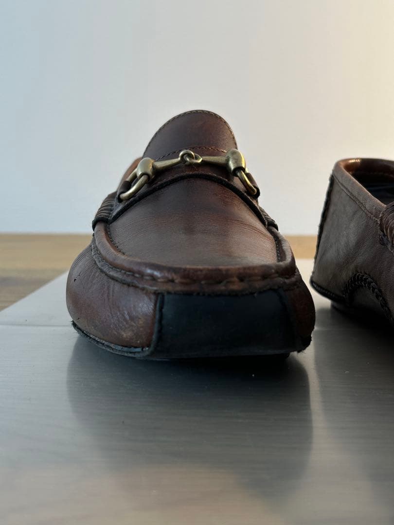 GUCCI グッチ ビットローファー ドライビングシューズ 25.5cmブラウン