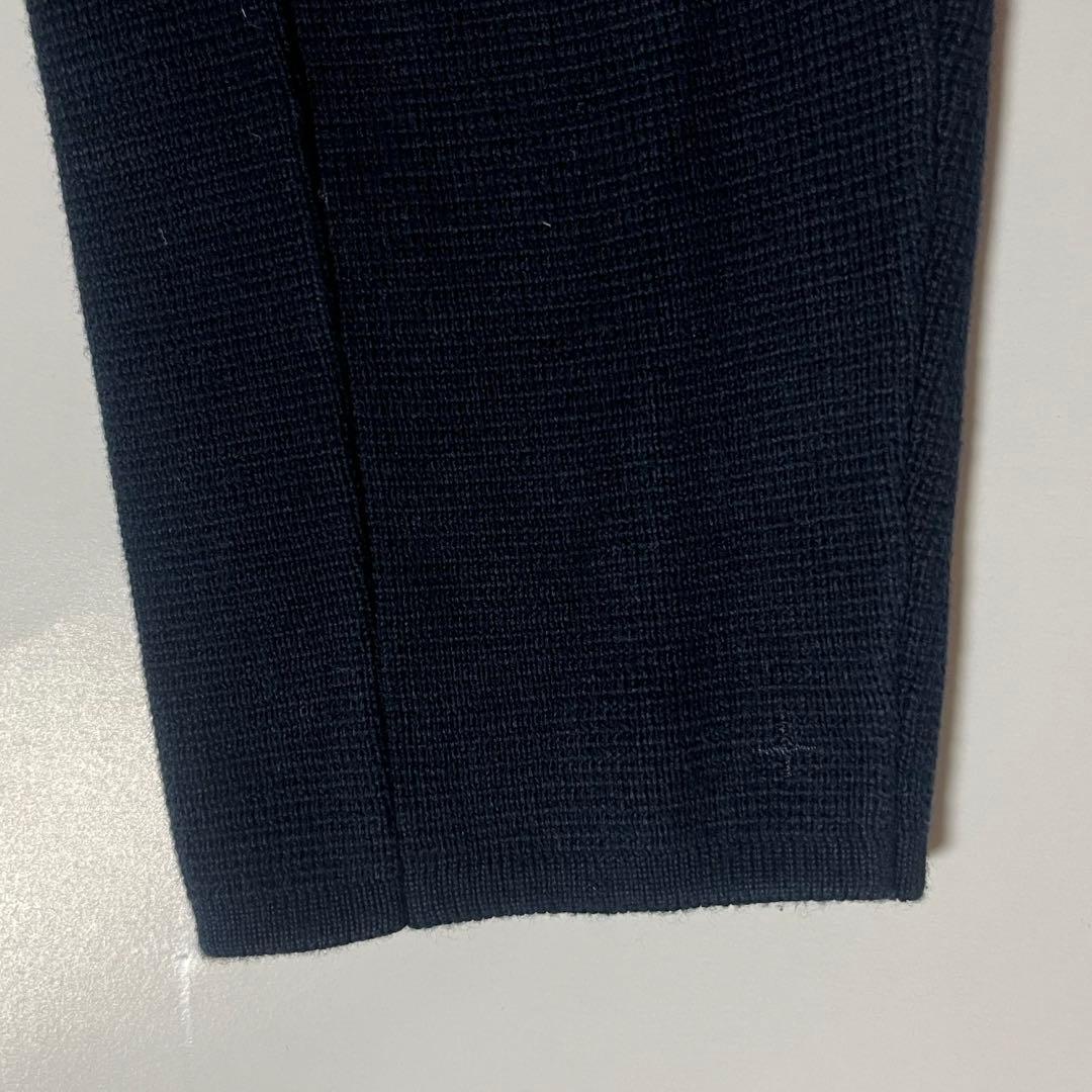 美品✨クロスクローゼット　スビンプラチナムニットジャケット　L ネイビー　洗える