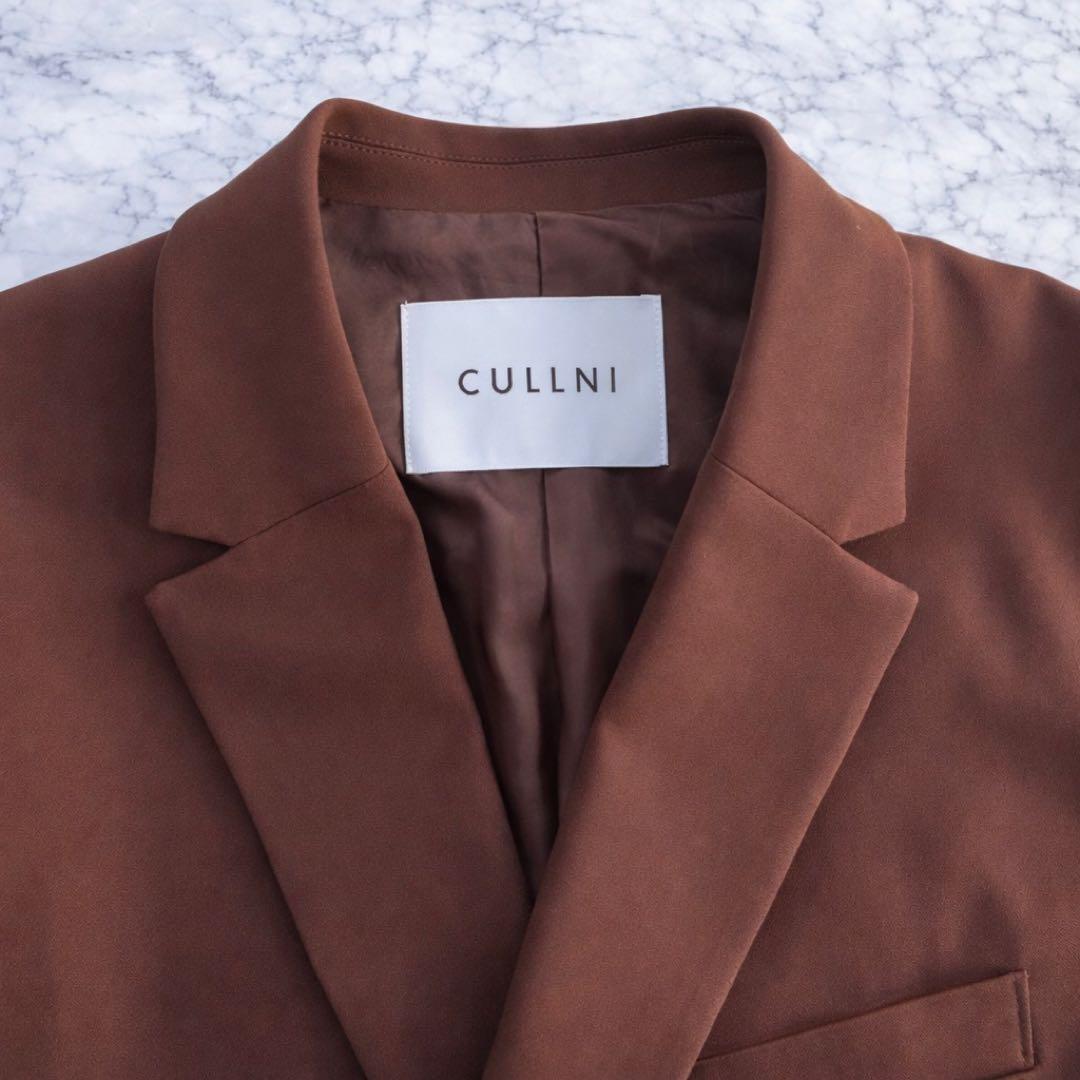 CULLNI 23AW ダブルサテン セットアップ サイズ1 ブラウン