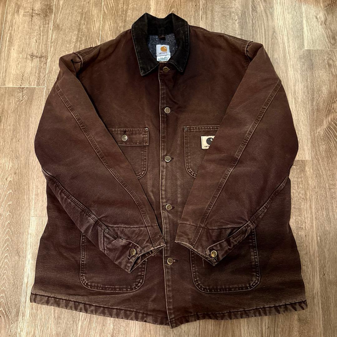メ*ル様 Carhartt カーハート ミシガンチョアコート ダークブラウン X