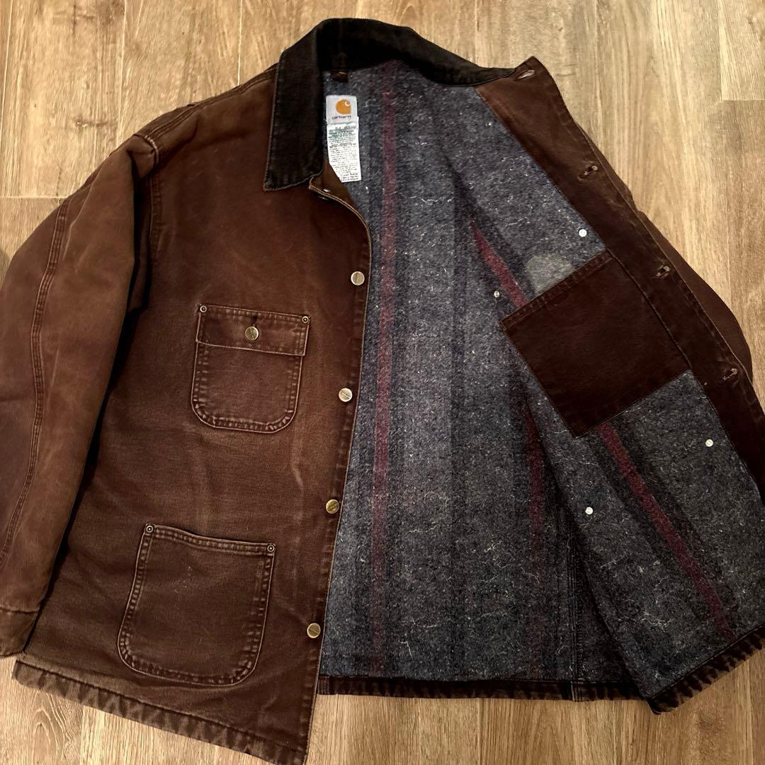 メ*ル様 Carhartt カーハート ミシガンチョアコート ダークブラウン X