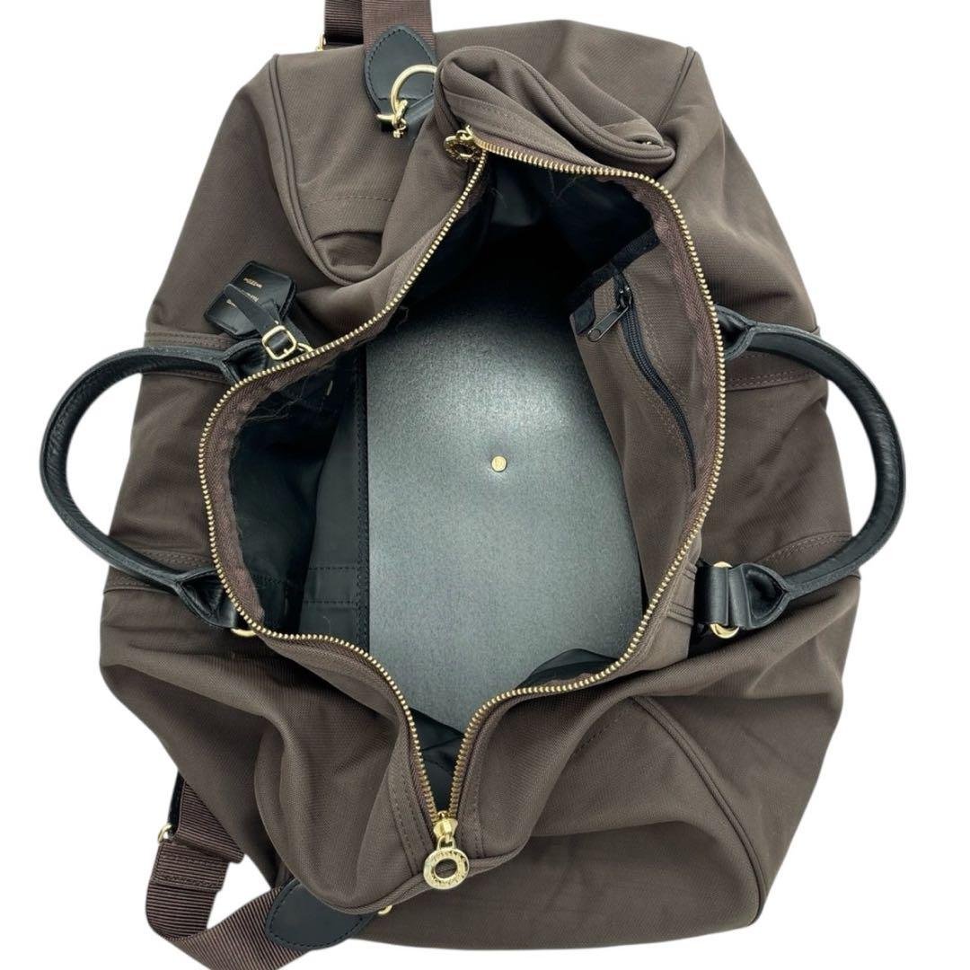 美品◎ ポーター 2way 斜めがけ可 ボストンバッグ ショルダー付き ブラウン