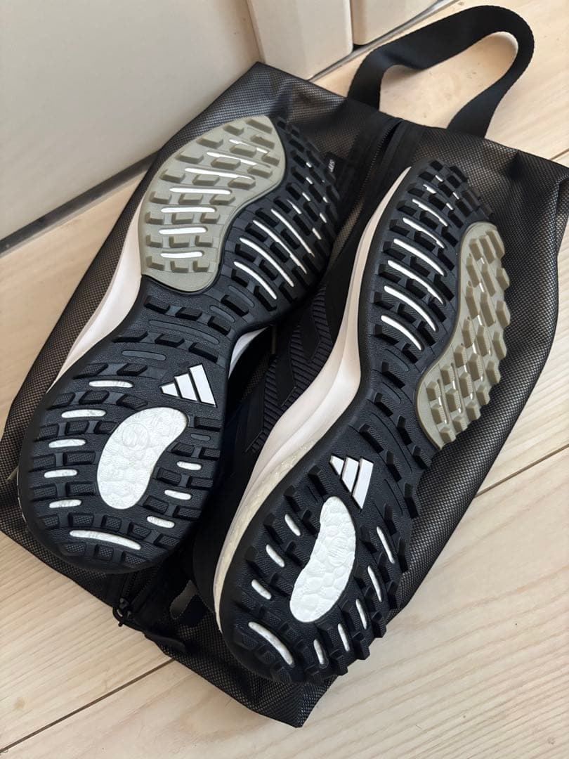 [adidas] レディース ゾイシアゴルフシューズ　黒　新品