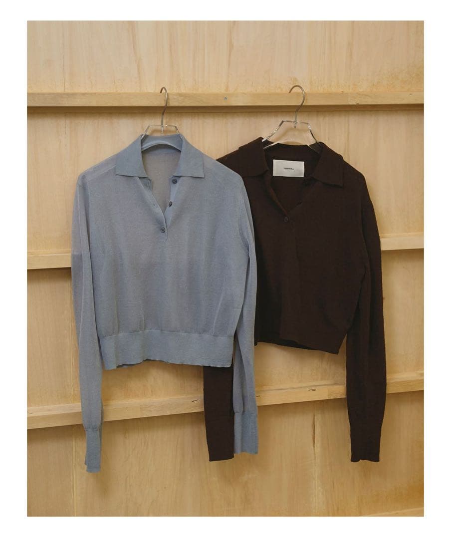 トゥデイフル　Layered Polo Knit￼