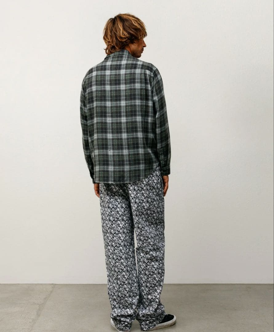 パンツ stussy BEACH PANT COTTON TWILL L bones