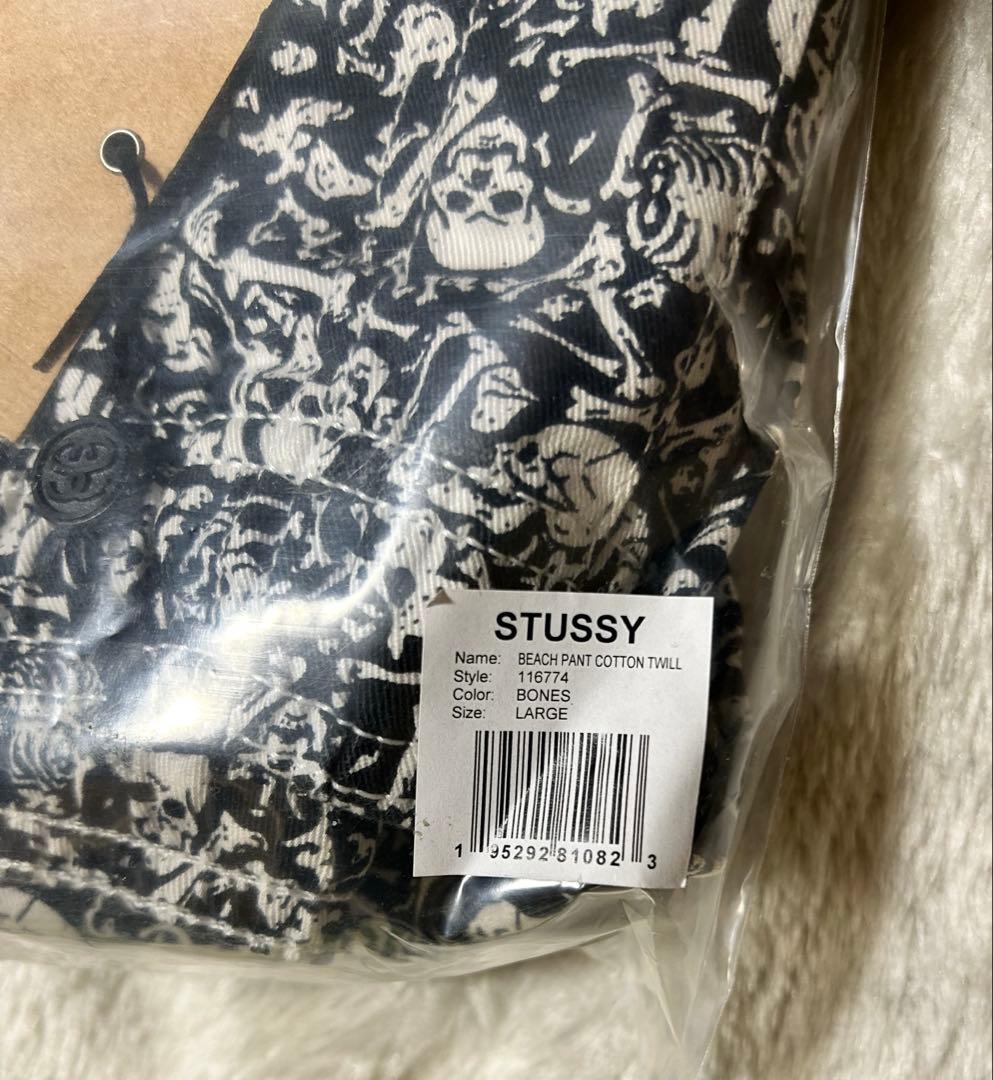パンツ stussy BEACH PANT COTTON TWILL L bones