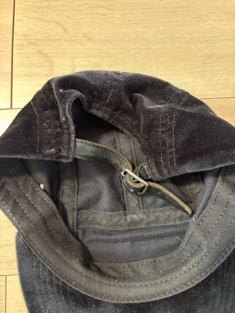 一*欠様 Supreme ブラック ベロアキャップ