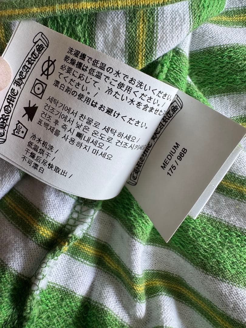 専用　Chrome Hearts クロムハーツ　緑 ストライプ Tシャツ 半袖