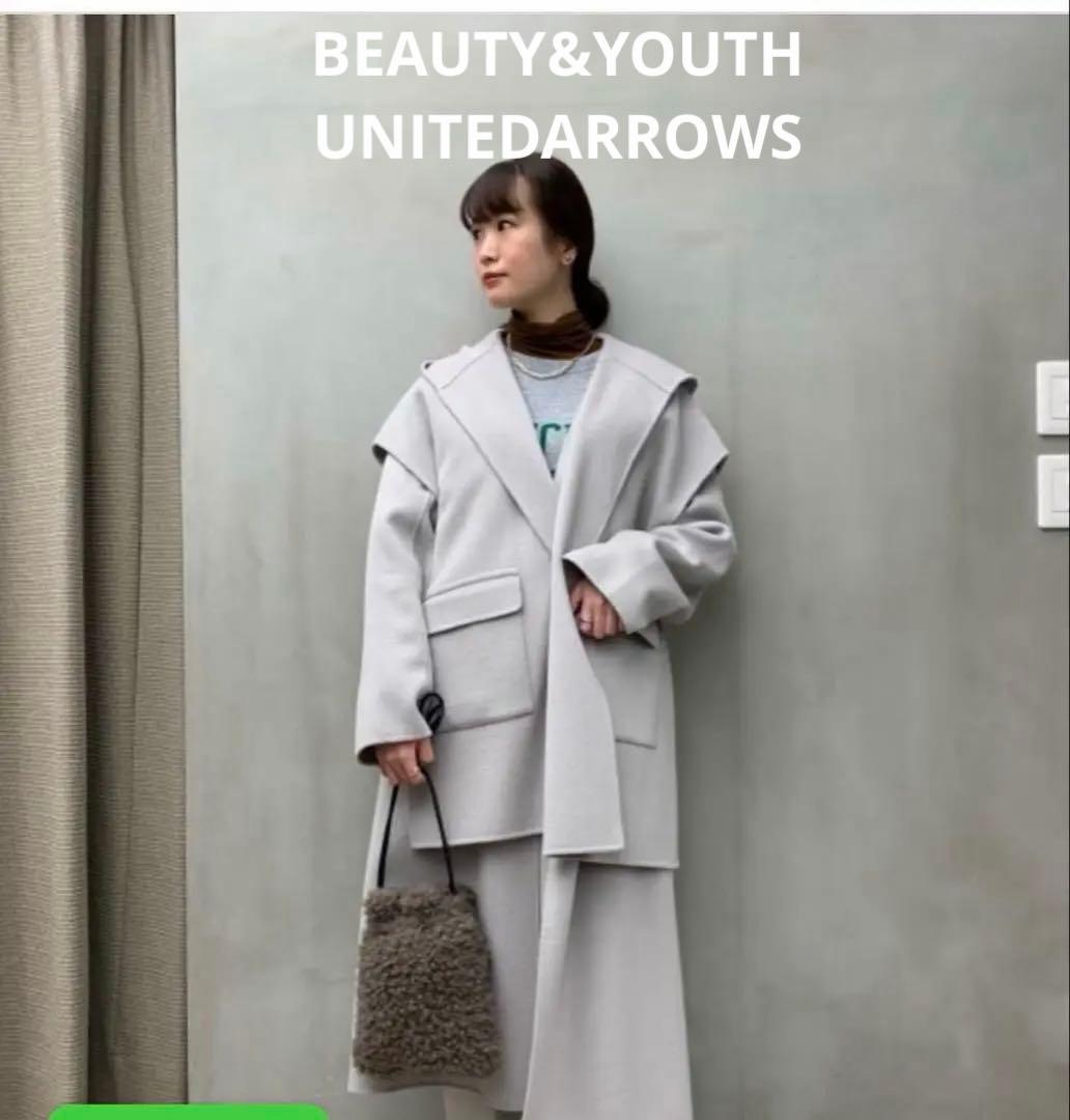 BEAUTY&YOUTH UNITEDARROWS カラーレス×ポンチョ コート
