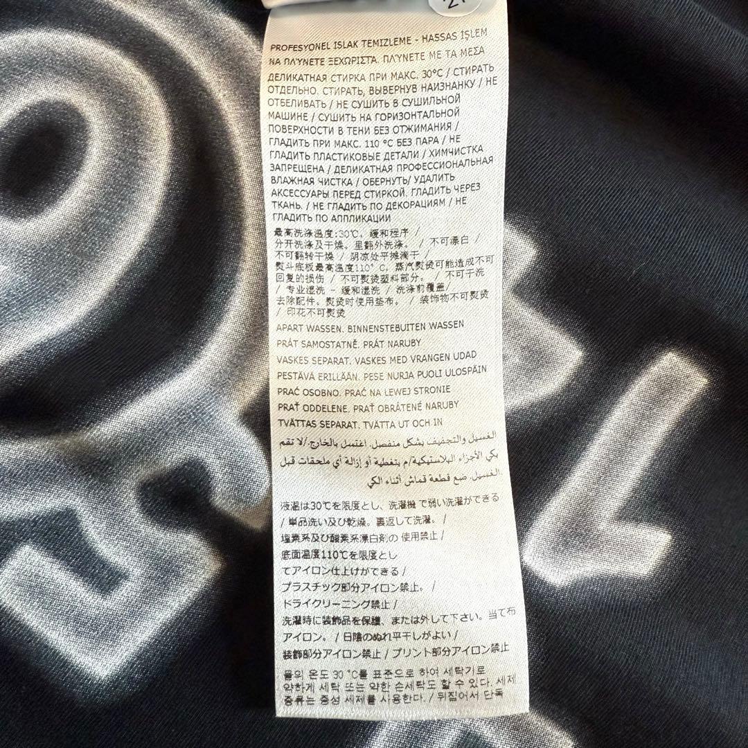 新品未使用 MM6 マルジェラ ナンバーロゴ 水平ステッチ Tシャツ Lサイズ
