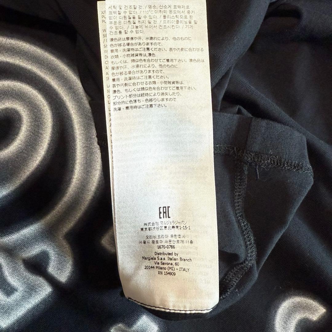 新品未使用 MM6 マルジェラ ナンバーロゴ 水平ステッチ Tシャツ Lサイズ