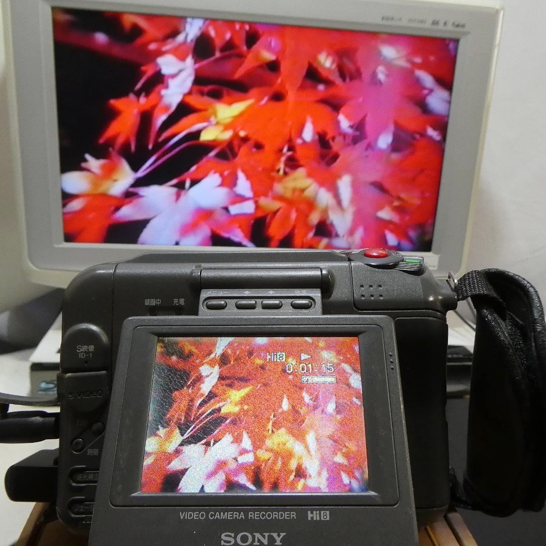 ソニーCCD-SC55【動作良好】VideoHi8ビデオカメラ　ダビングに最適