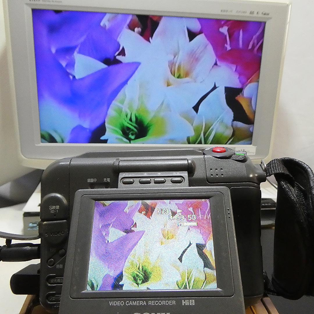 ソニーCCD-SC55【動作良好】VideoHi8ビデオカメラ　ダビングに最適