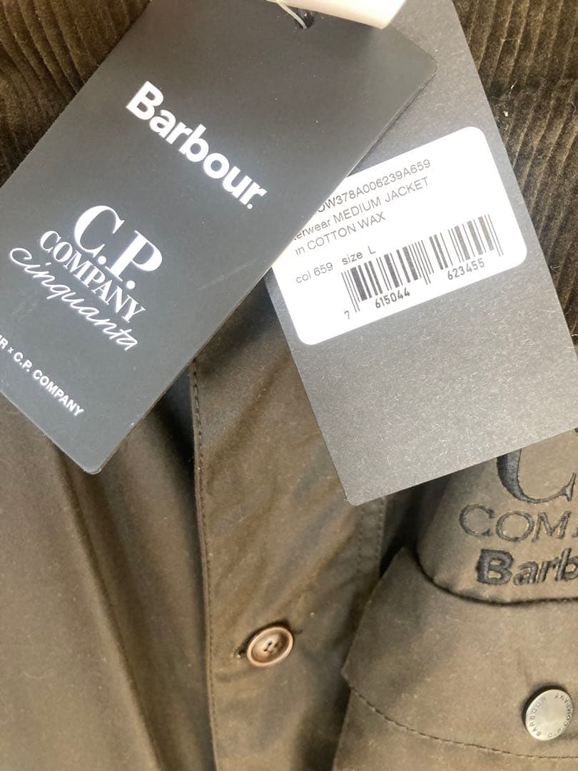 未使用　Barbour×C.P.COMPANY バブアー シーピーカンパニー