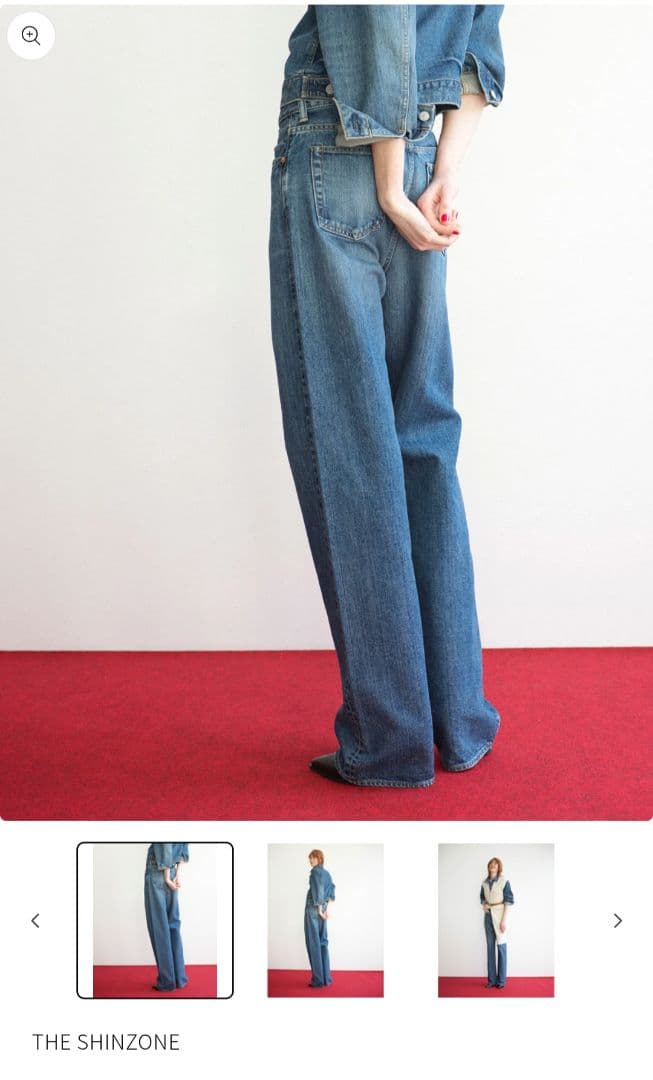 極美品 現行 THE SHINZONE MARILYN DENIM （BLUE）