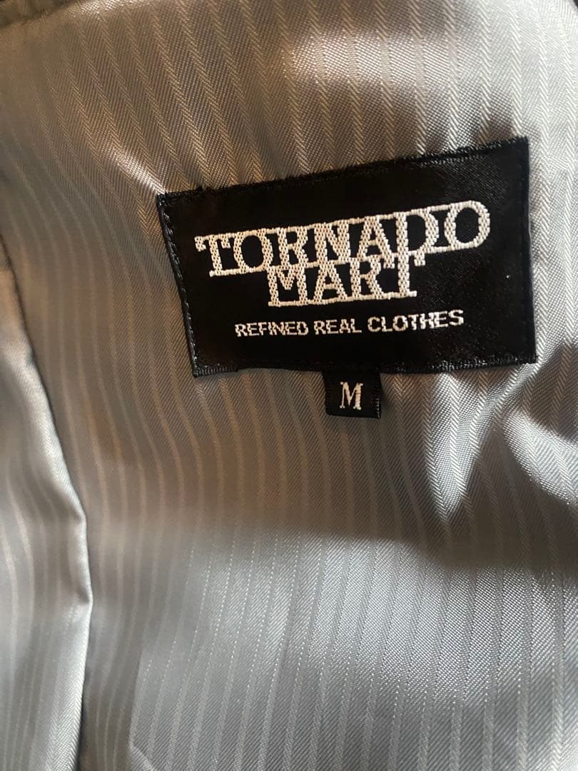TORNADO MARTストライプ テーラードジャケット　スタッズ