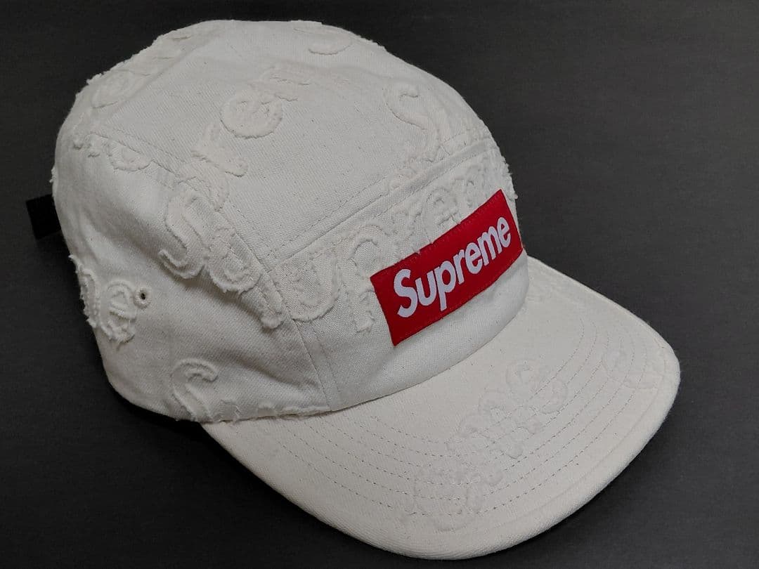【新品・未着用】 Supreme　Lasered　Denim　Camp　Cap