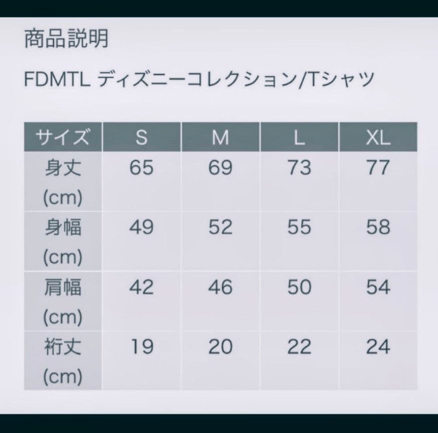 新品未使用 the band apart × FDMTL ディズニーT