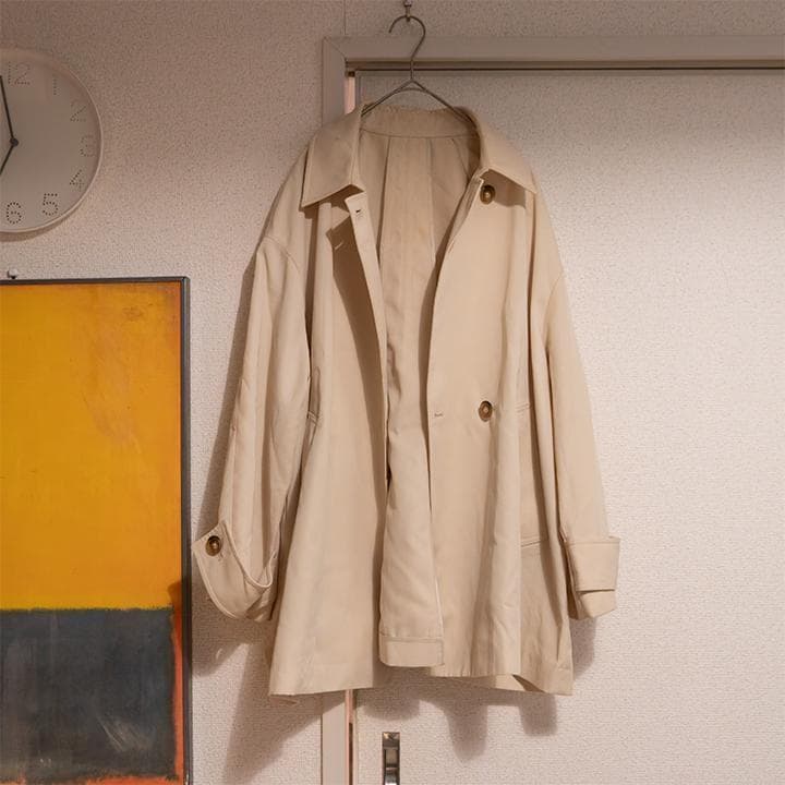 【やや美品／green label relaxing】テントラインミドルコート