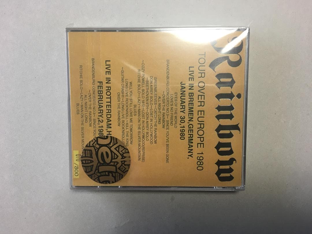 RAINBOW TOUR OVER EUROPE CDR 300セット限定盤