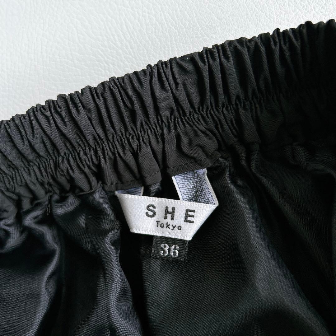 SHE Tokyo シートーキョー　Lisaリサ　ティアードスカート　黒　36