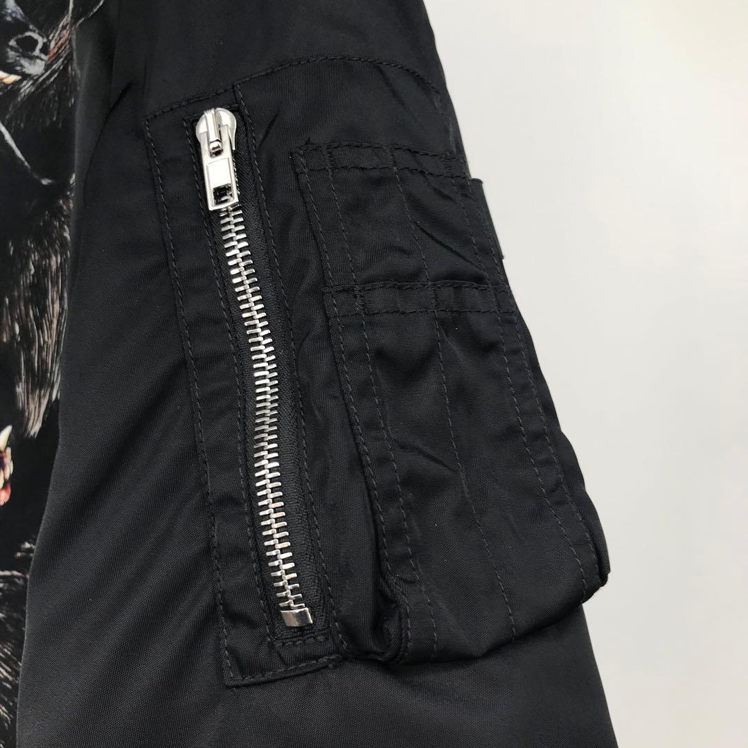 GIVENCHY MA-1　44 ブラック ナイロン モンキーブラザーズ　猿