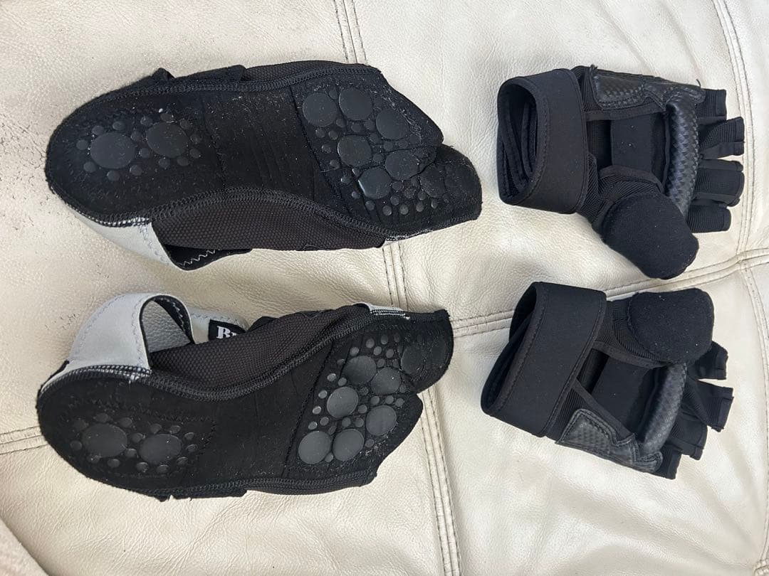 Burnes Style ボクシングシューズ グローブ 黒S 23～25cm