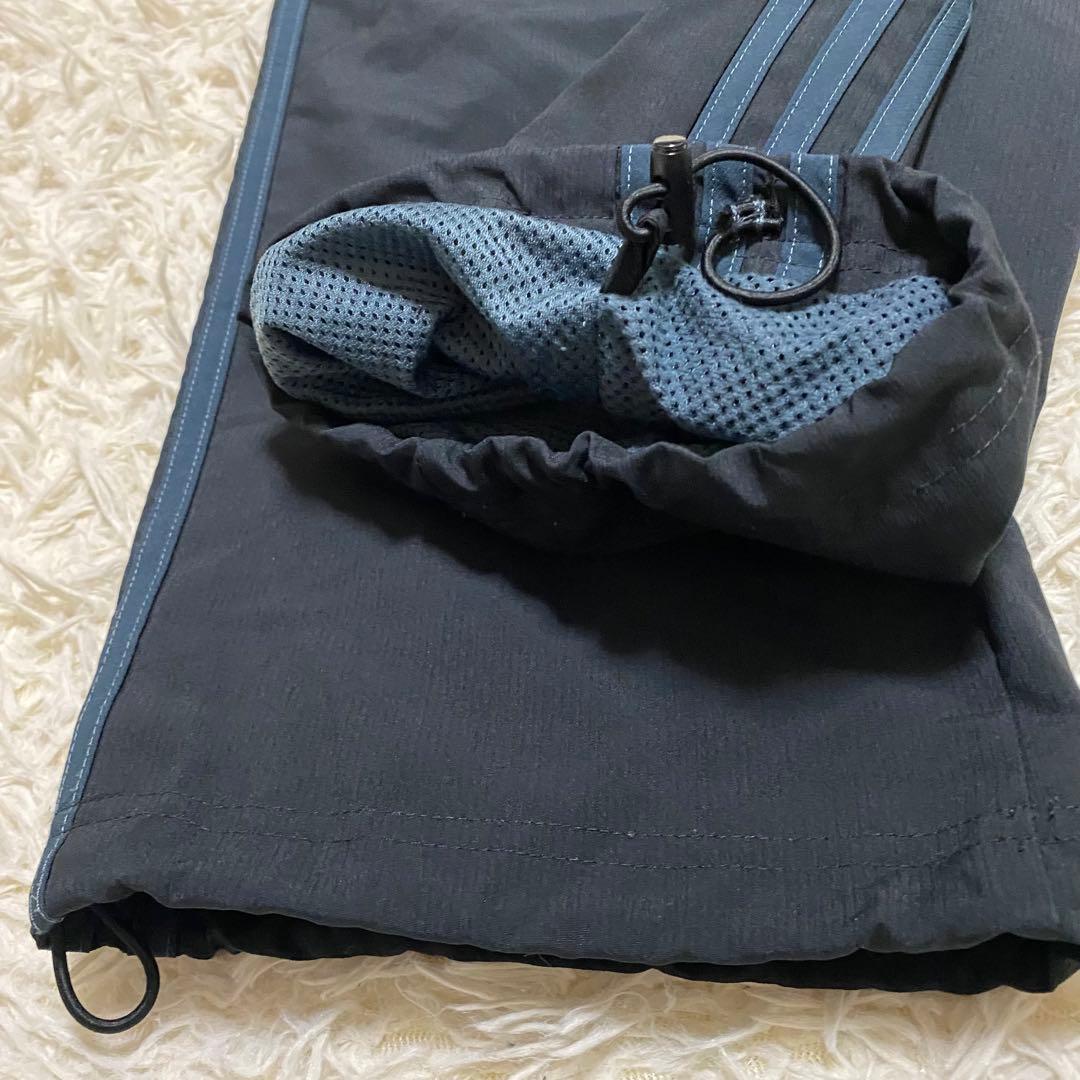 00s adidas wide nylon cargo pants y2k 黒