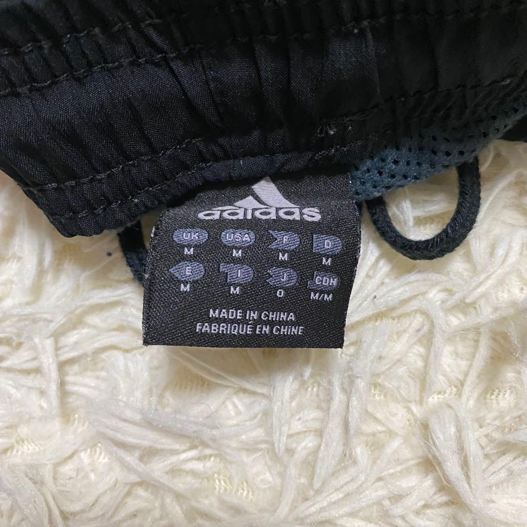 00s adidas wide nylon cargo pants y2k 黒