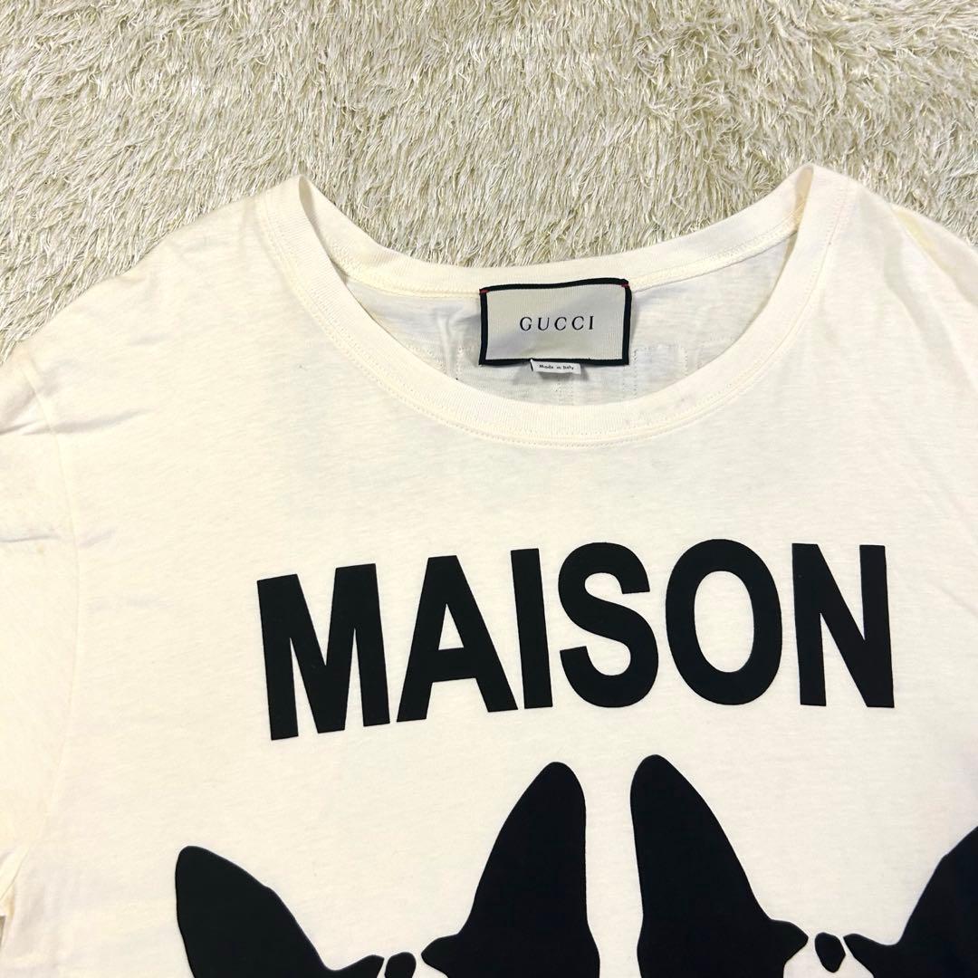 GUCCI Tシャツ 犬プリント 白 Mサイズ メンズ 即購入可