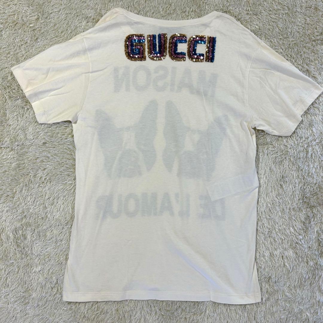 GUCCI Tシャツ 犬プリント 白 Mサイズ メンズ 即購入可